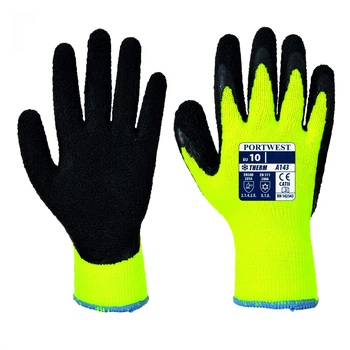 Перчатки утепленные Portwest Thermal Soft Grip A143 M Желтый/Черный