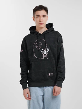 Худі Bape Inter Miami у чорному кольорі, розмір: XL.