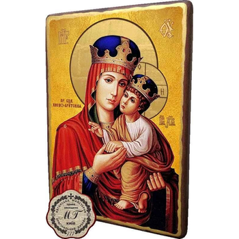 Деревянная икона Пресвятая Богородица Киево-Братская 15x20 см