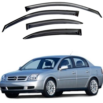 Дефлектори вікон для Opel Vectra C 2002-2008 Седан на скотчі (Acrylic) AMO11197