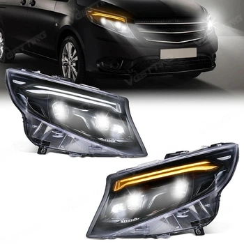 Передні альтернативна тюнінг оптика фари LED на Mercedes Viano W447 Full LED CP 14- комплект Мерседес Віано L36981