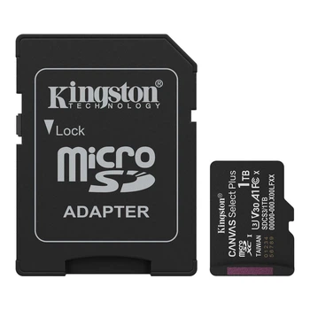 Картка пам'яті MicroSDXC 1 TB UHS-I Class 10 Kingston Canvas Select Plus R150MB/s + SD-адаптер (SDCS3/1TB) ( Canvas Select Plus )