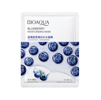 Тканинна маска для обличчя Bioaqua Blueberry Moisturizing Mask з чорницею, 25 г