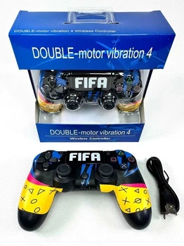 Геймпад беспроводной Double-Motor Vibration 4 Wireless Controller для PS4 и PC FIFA
