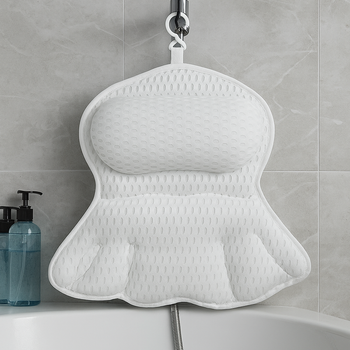 Подушка для ванной RelaxBath с присосками 35х30х10 см ортопедический подголовник для шеи и головы