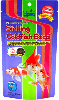 Корм для золотых рыб Hikari Sinking GoldFish Excel baby 110g, усиливающий окрас