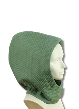 Женский капор-капюшон из стеганой плащевки Милана (One-size) Фисташковый