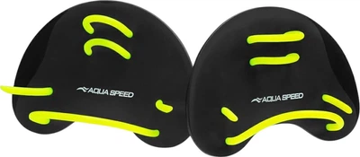 Лопатки для плавания Aqua Speed Finger Paddles 62186 Черные (5905718621866)