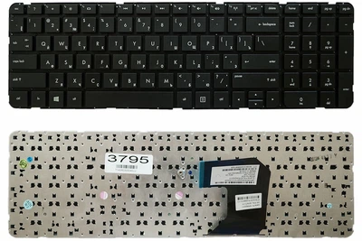 Клавіатура для ноутбука HP Pavilion g7-2025sr g7-2028er g7-2028sr чорна без рамки Прямий Enter