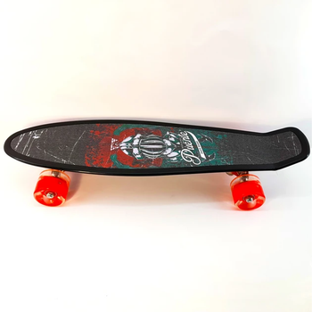 Скейт пенні борд Best Board, PU колеса, що світяться, діаметр 6 см, S-00635