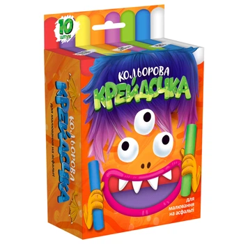 Мел цветной серии Мелочка, большие, 10 цветов, Danko Toys