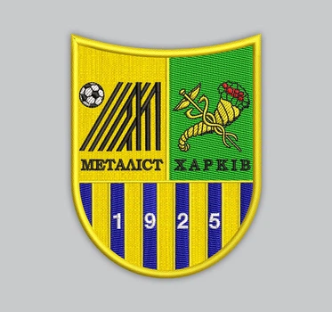 Шеврон вишитий Металіст Харьків , висота 9 см