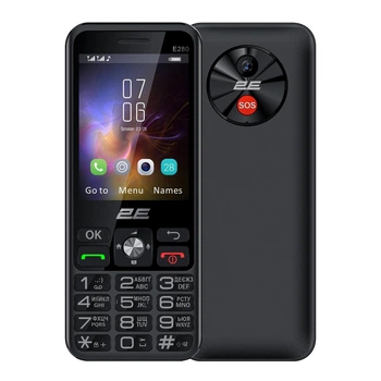 Мобільний телефон 2E E280 2025 Dual Sim Black (694743656220) ( Чорний ) 11338