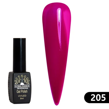 Гель-лак Global Fashion Black Elite 205 8 мл