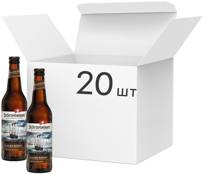 Упаковка пива Stortebeker Bio Roggen-Weizen напівтемне нефільтроване 5.4% 0.5 л х 20 шт (4014807001043)