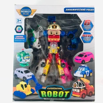 Робот Трансформер Robocar Poli 6 в 1 іграшка для дітей 26 см