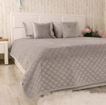 Покривало Руно VeLour 150х220 "Grey ромб" (360.55_Grey ромб)