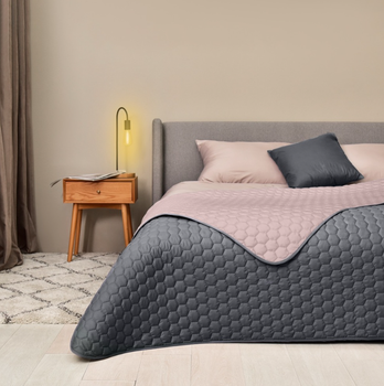 Покривало двостороннє Silhouette IDEIA 220*240 сіре (8-35590*003)