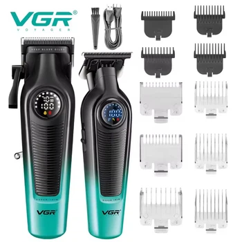 Машинка для стрижки VGR 2 в 1 V-196 V-996. Цвет: зеленый