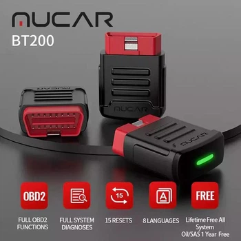 Автосканер MUCAR BT200 с бесплатным пожизненным обновлением
