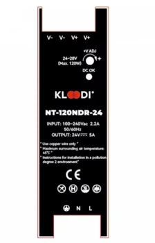 Блок живлення на дінрейку 120W 24V IP20 KLOODI KDPS-NDR 120 24V