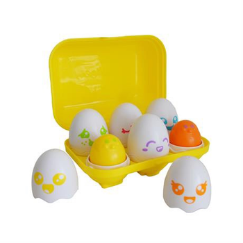 Sorter Toomies Jajka w żółtej wytłaczance 6 szt (E73560) (5011666015814)