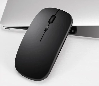 Компьютерная бесшумная USB беспроводная мышка Wireless 2.4 ГГц Mouse оптическая мышь на аккумуляторе (753346680) для пк/планшета (беспроводная мышь) Черная