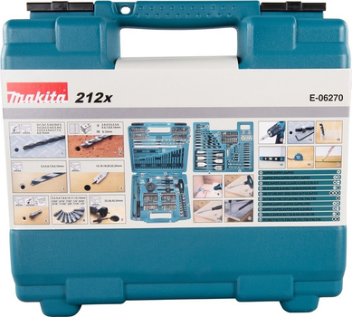 Набори аксесуарів Makita 212 шт E-06270 (88381568746)
