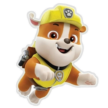 Наклейка Nickelodeon Paw Patrol Руббі для декору кімнати (5901885736624)