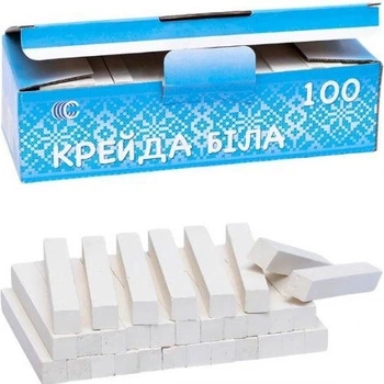 Крейда біла, 100 шт (TS01091996263986)