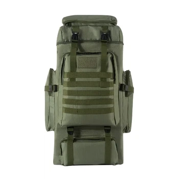 Туристичний рюкзак Outdoor 70 л, олива, армійський із системою MOLLE