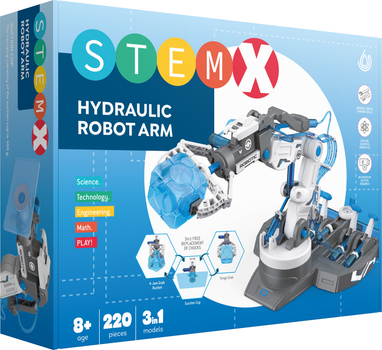 Zestaw klocków Stem 3 w 1 Hydrauliczne ramię robota 220 elementów (3858894671588)