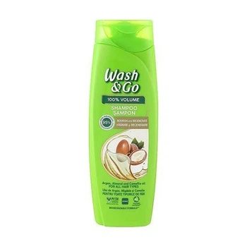 Шампунь Wash Go мигдаль ромашка арган для сухого та нормального волосся 360ml