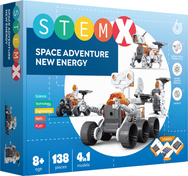 Конструктор Stem 4 в 1 Космічна пригода 138 деталей (3858894673049)