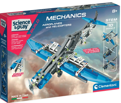 Конструктор Clementoni Science & Play Aeroplanes & Helicopters 10 в 1 200 деталей 75028 (8005125750283)