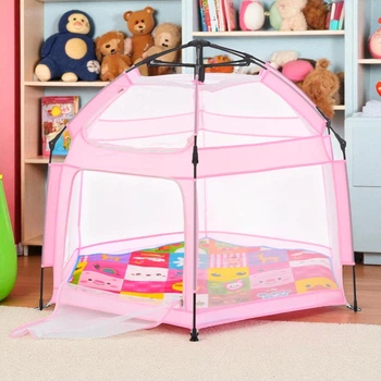 Детский каркасный манеж складной Bambi MR 1512 Powder Pink палатка автоматическая детская каркасная 146×127×110 см с чехлом Розовый