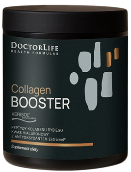 Харчова добавка Doctor Life Collagen Booster Пептиди риб'ячого колагену + гіалуронова кислота 165 г (5905692385204)