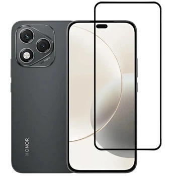 Защитное стекло TDG 9D для Honor 400 Lite полная проклейка черный