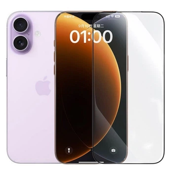 Защитное стекло Fiji Premium для Apple iPhone 17 полная проклейка Anti-Static черный
