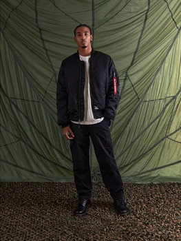 Бомбер Alpha Industries 7714213 Чёрный S ALD249
