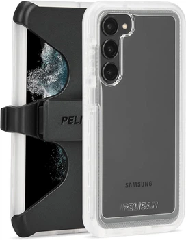 Чехол для Samsung Galaxy S23 (S911) Pelican Voyager Clear прозрачный противоударный с клипсой