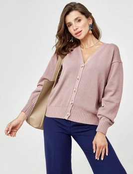 Кардиган VERA L-XL розовый