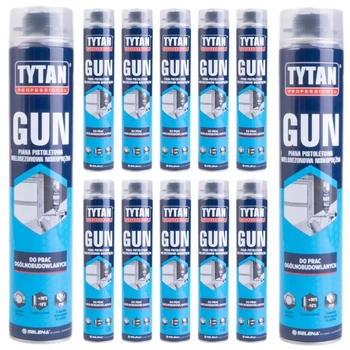 12шт\ кт. Піна монтажна Tytan GUN PROFESSIONAL все сезонная 750 мл