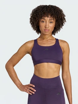 Спортивний топ для фітнесу жіночий Adidas Tlrdreact Training JW4874 L-CD Фіолетовий (4068809019964)