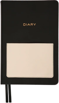 Ежедневник датированный Leo Planner 2026 Ottavio A5 368 страниц Черный (252684) (5056574457332)