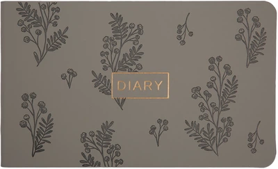 Еженедельник датированный Leo Planner 2026 Fiore 10х17 см 128 страниц Серый (252715) (5056574457646)