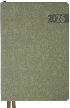 Щоденник датований Leo Planner 2026 Boss A5 368 сторінок Зелений (252635) (5056574456687)