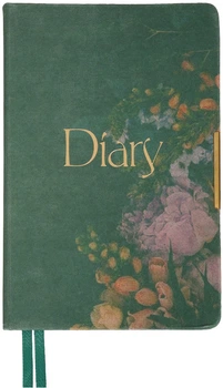 Щоденник датований Leo Planner 2026 Bloom A5 368 сторінок Зелений (252683) (5056574457325)