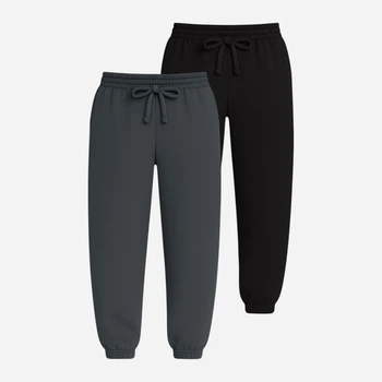 Набор спортивных штанов мужских Ray Premium Loose U0909M-Dark Grey-Black XS 2 Темно-серый/Черный (RAY2000000048079)