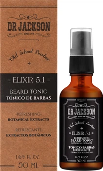 Дезінфікувальний тонік для бороди - Dr Jackson Gentlemen Only Old School Barber Elixir 5.1 Beard Tonic Refreshing 60ml (907843-67670)